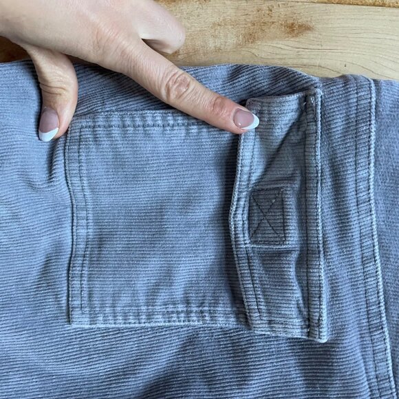 VTG Y2K So GSJC Stretch Gray Corduroy Flares | Indie Sleaze Low Rise 2000s Pants - Picture 11 of 11